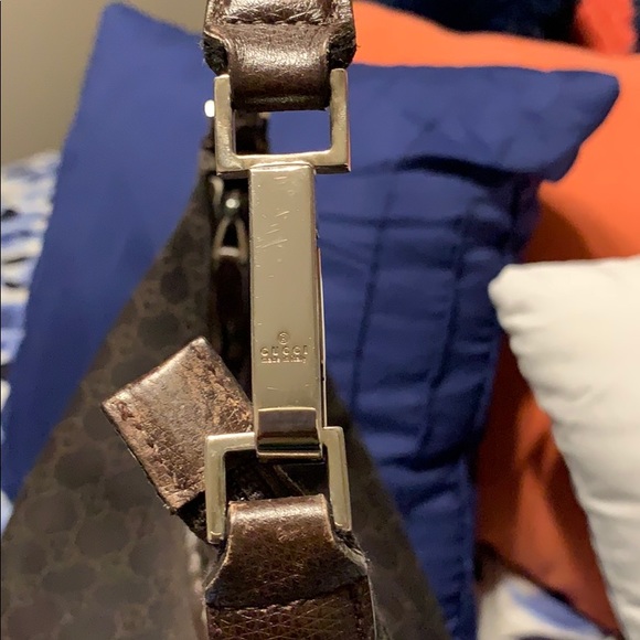 Authentic Gucci Canvas Hobo Bag - Picture 6 of 8